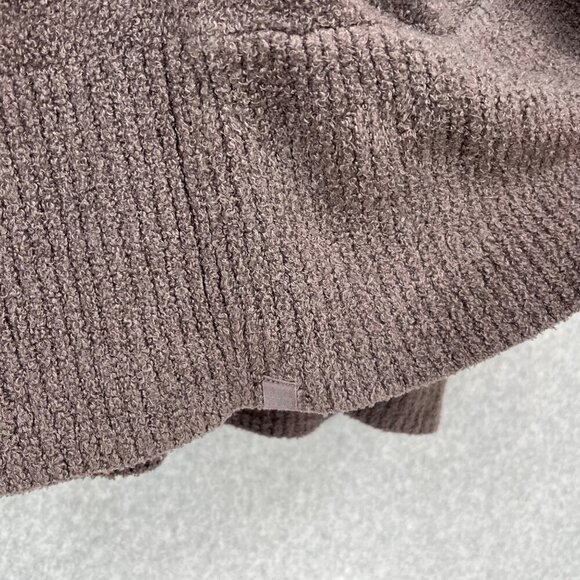 Barefoot Dreams CozyChic Lite Circle Cardi Size M Brown Gray Neutral Pockets EUC - Picture 4 of 12